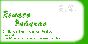 renato moharos business card
